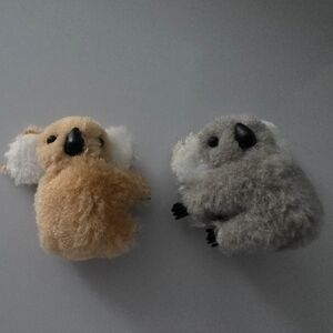 Adorable Koala Hair Clips - Tan and Gray